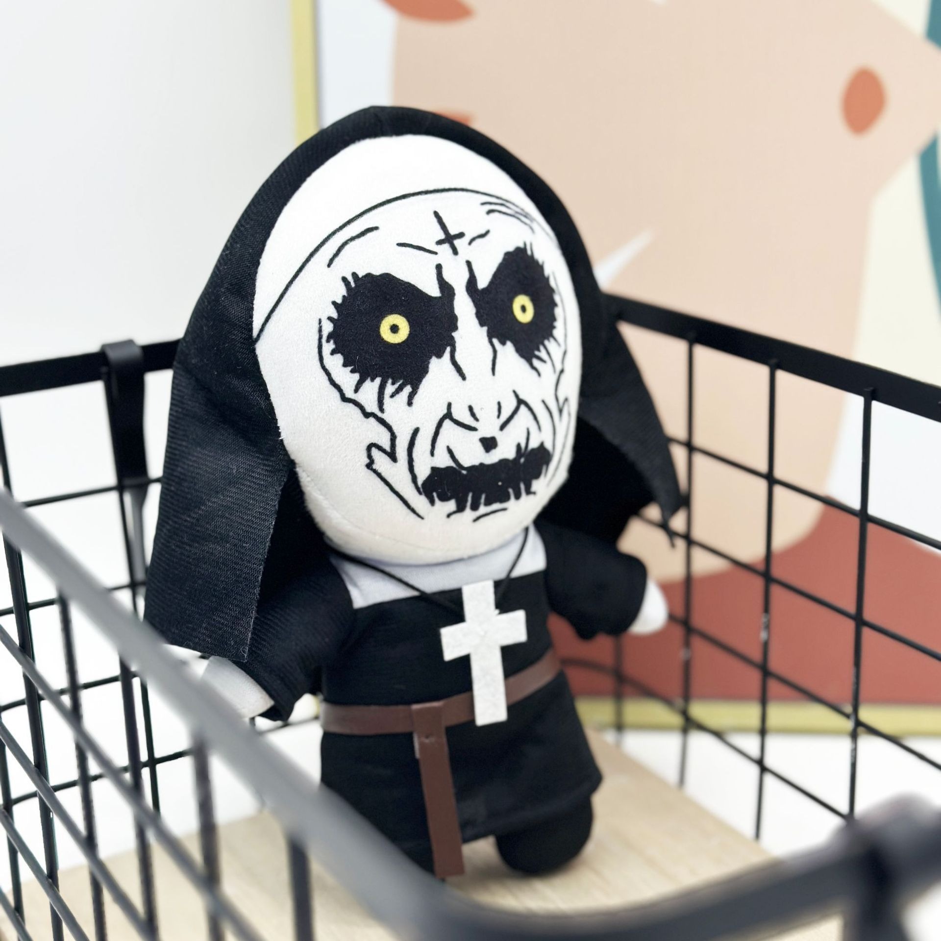 23cm The Nun Plush  Horror Nun Plush Doll  – Scary Gothic Stuffed Toy with Cross, Halloween Collectible Figure 15