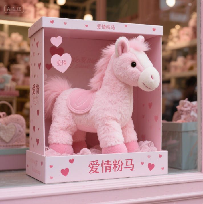 Traditional Lucky Horse Five Color Series with Beautiful Meanings Plush Doll Year of the Horse Mascot 11