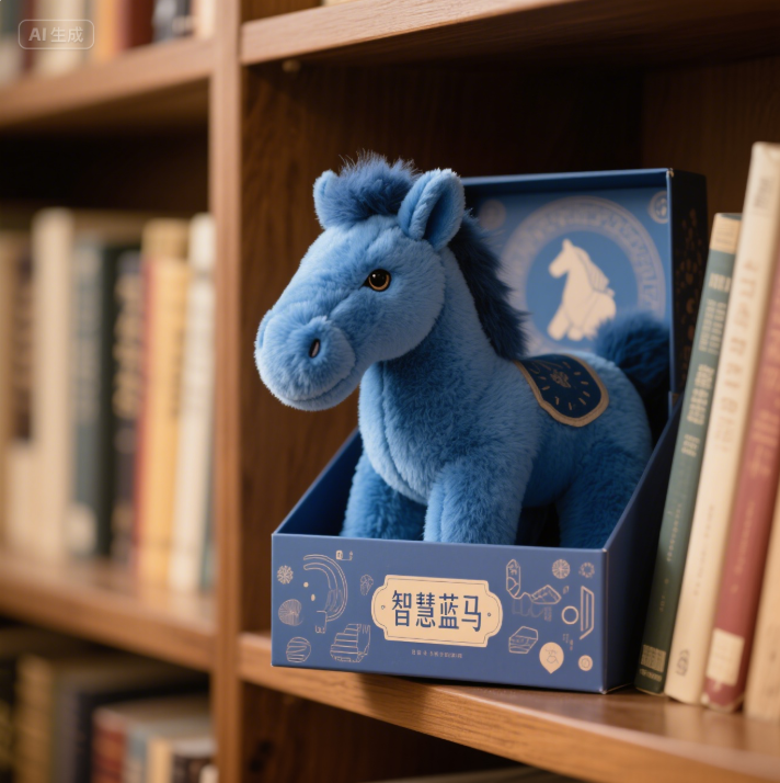 Traditional Lucky Horse Five Color Series with Beautiful Meanings Plush Doll Year of the Horse Mascot 10