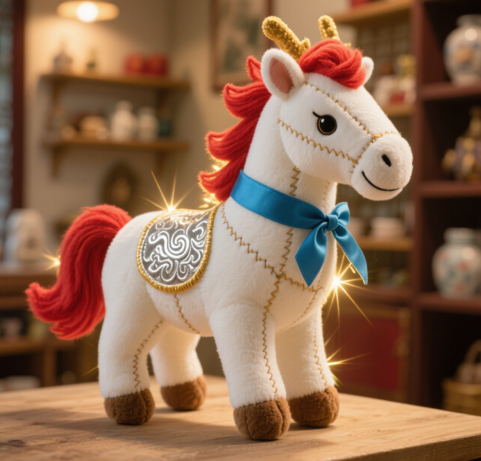 Customized plush dolls of the mascot for the Year of the Horse, directly sold by the factory 13