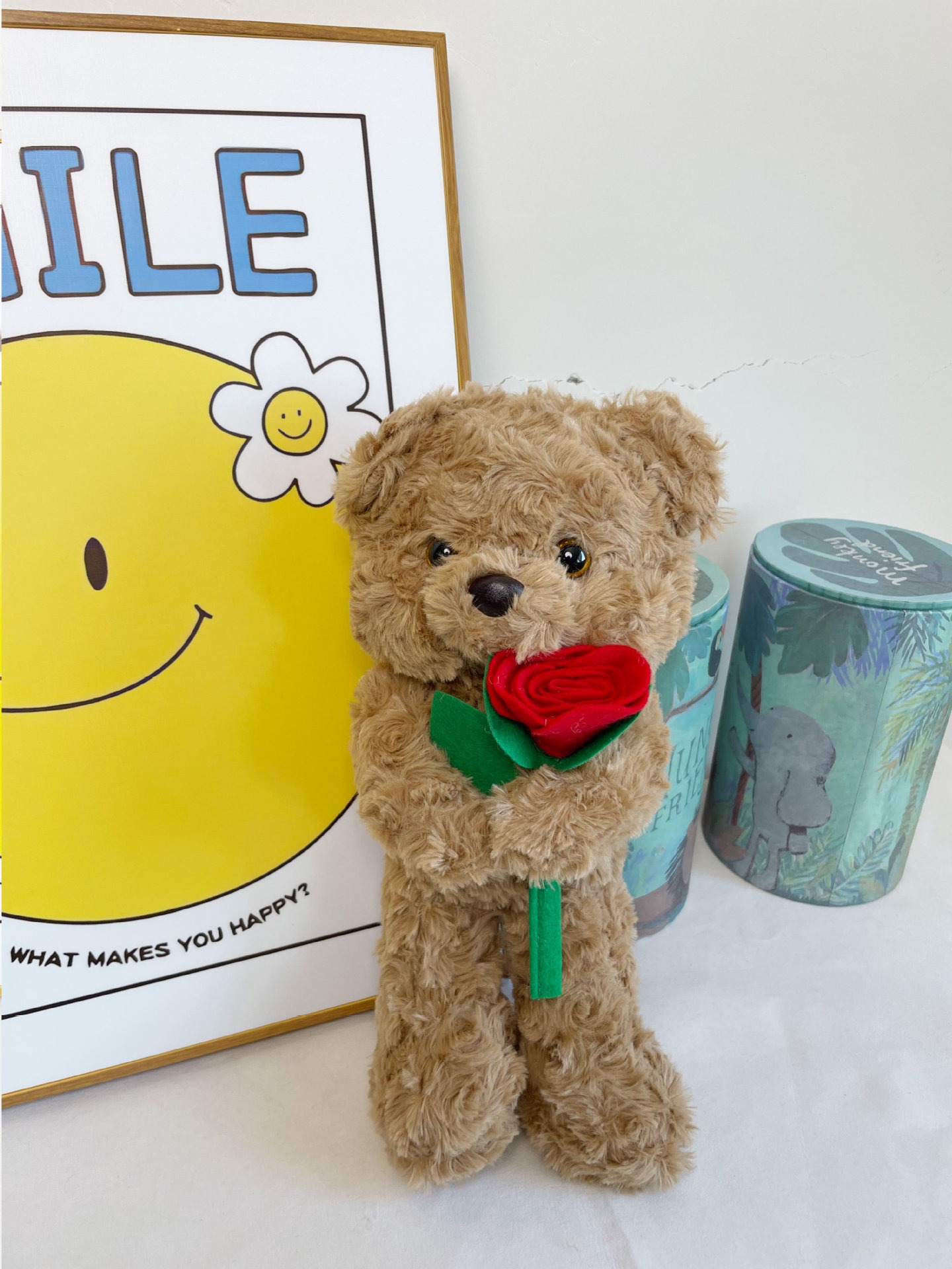 30cm Red Rose Bear Doll Plush Toy Soft Giant Wholesale Valentine Teddy Bears Stuffed Animal Toys Soft Bears Throw Pillow 18