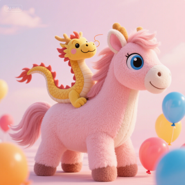 Creative Design of Horse Year Mascots with the Spirit of Longma, Customized Series of Plush Dolls 12