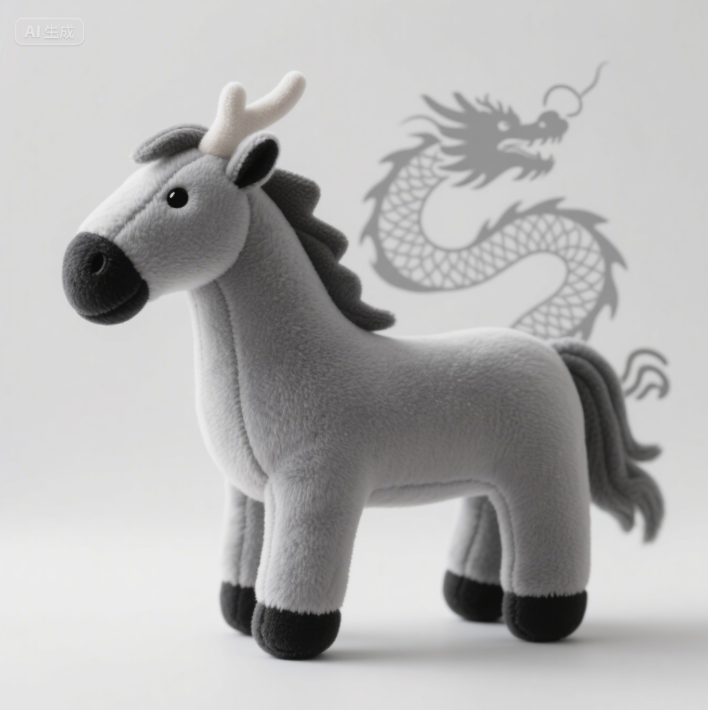 Creative Design of Horse Year Mascots with the Spirit of Longma, Customized Series of Plush Dolls 14