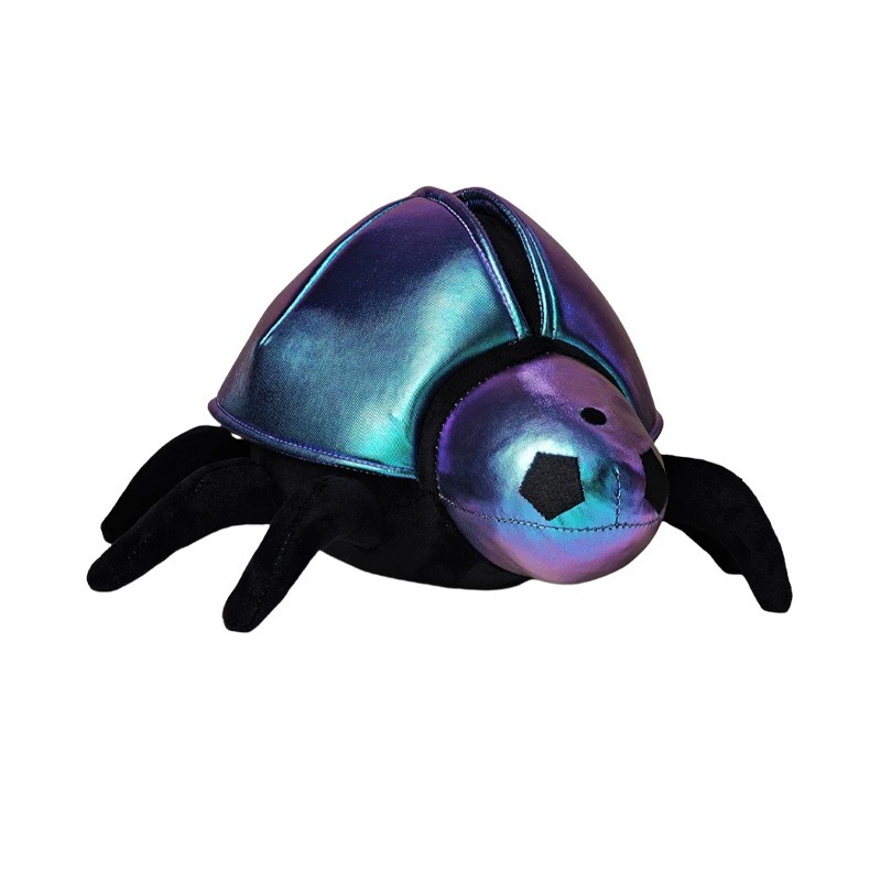 Peluche Doug l'Insecte de 25 cm, scarabée en peluche métallisé brillant, insecte irisé aux pattes douces, insecte futuriste 10