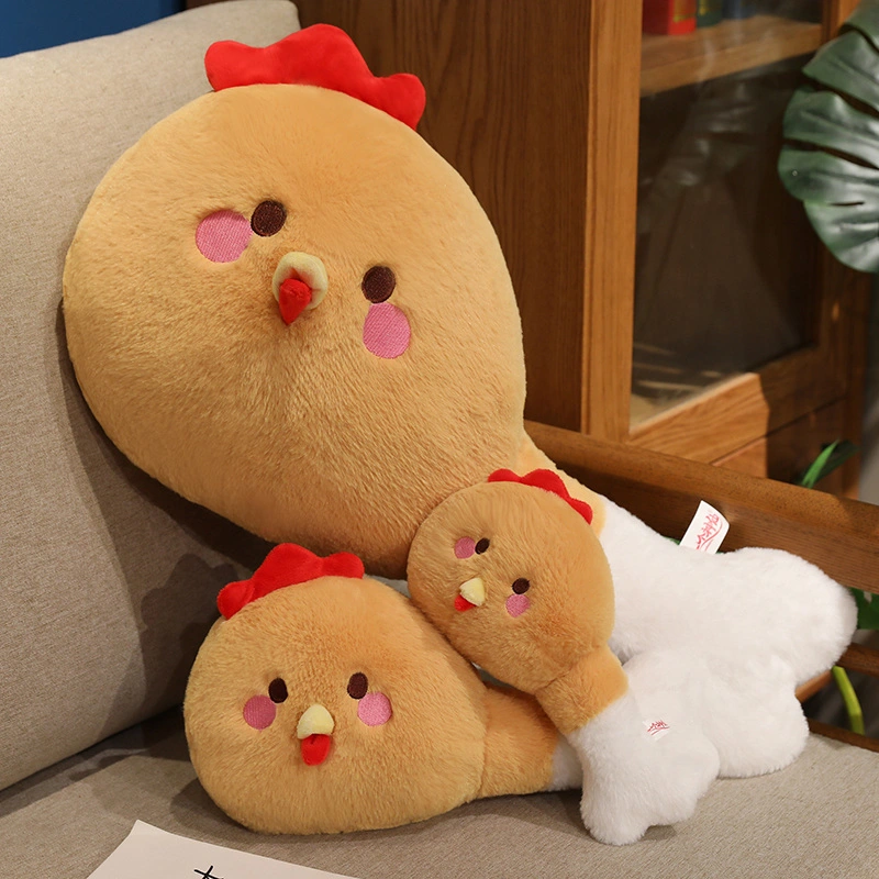 Creative design of Chicken Leg Bao plush doll pillow, soft, comfortable, and a warm home decoration 1