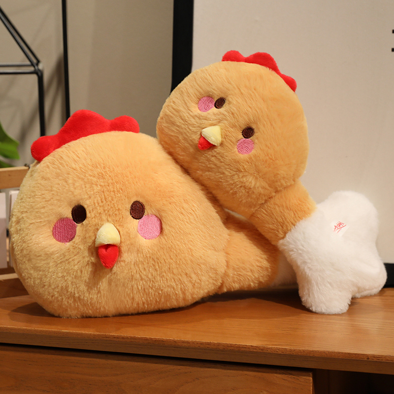 Creative design of Chicken Leg Bao plush doll pillow, soft, comfortable, and a warm home decoration 14
