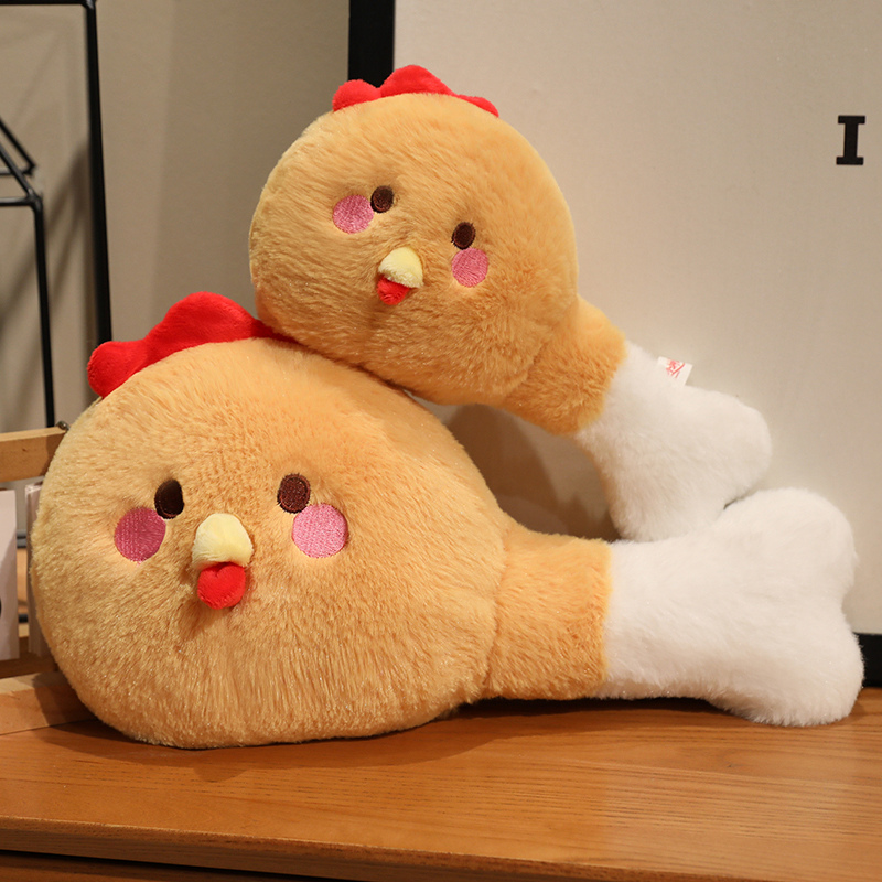 Creative design of Chicken Leg Bao plush doll pillow, soft, comfortable, and a warm home decoration 15