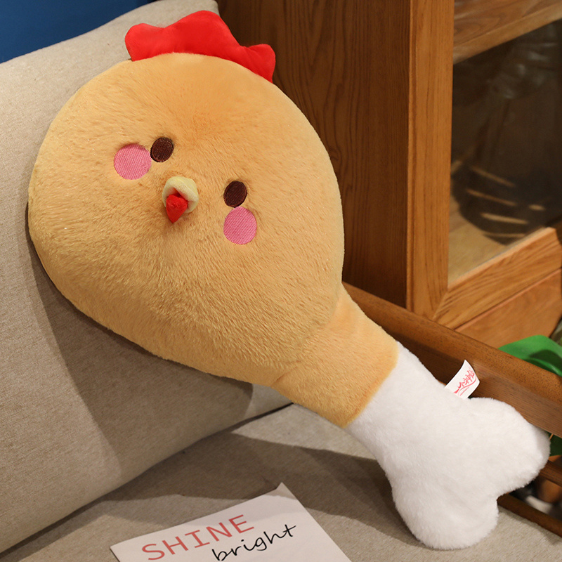 Creative design of Chicken Leg Bao plush doll pillow, soft, comfortable, and a warm home decoration 16