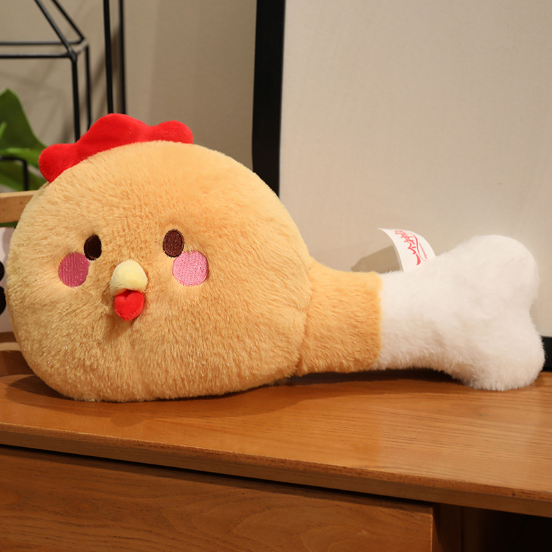 Creative design of Chicken Leg Bao plush doll pillow, soft, comfortable, and a warm home decoration 12