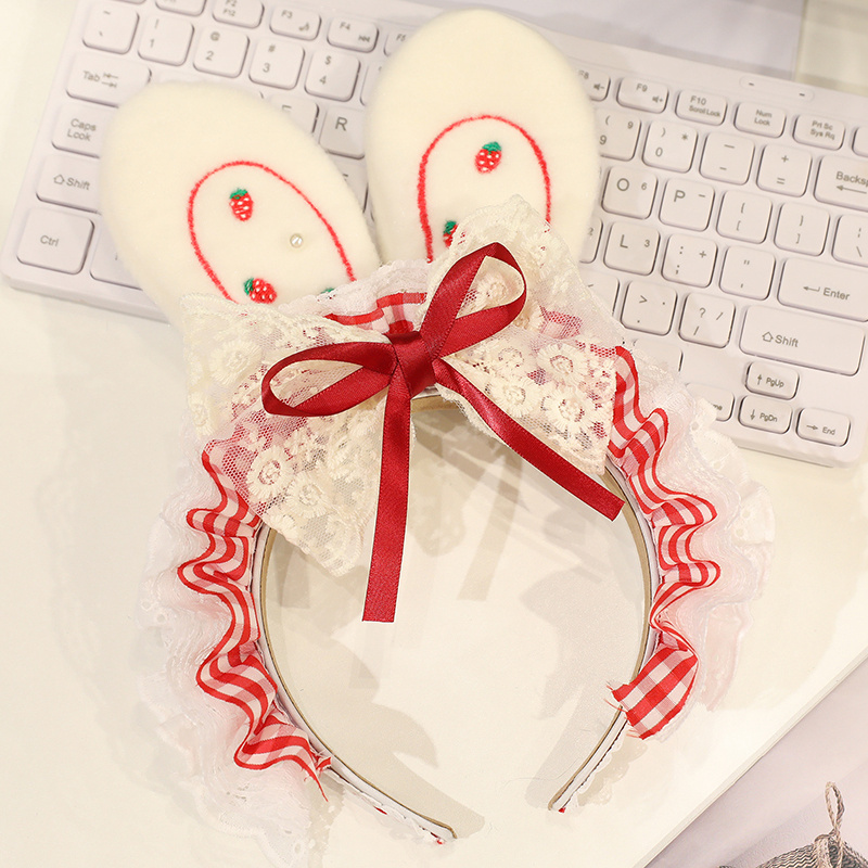 Cute hair hoop with a girlish heart, adorable shape, plush accessory, a gift for kids, stylish and versatile 13