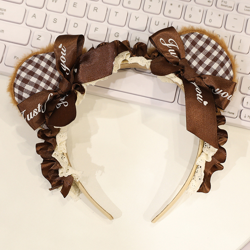 Cute hair hoop with a girlish heart, adorable shape, plush accessory, a gift for kids, stylish and versatile 12