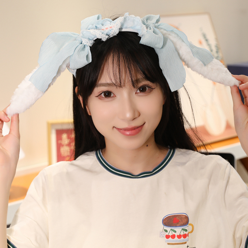 Cute hair hoop with a girlish heart, adorable shape, plush accessory, a gift for kids, stylish and versatile 17