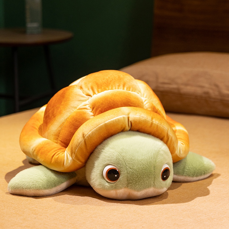 Creative design of bread turtle plush dolls, soft and comfortable, with cute shapes, a gift for children 11