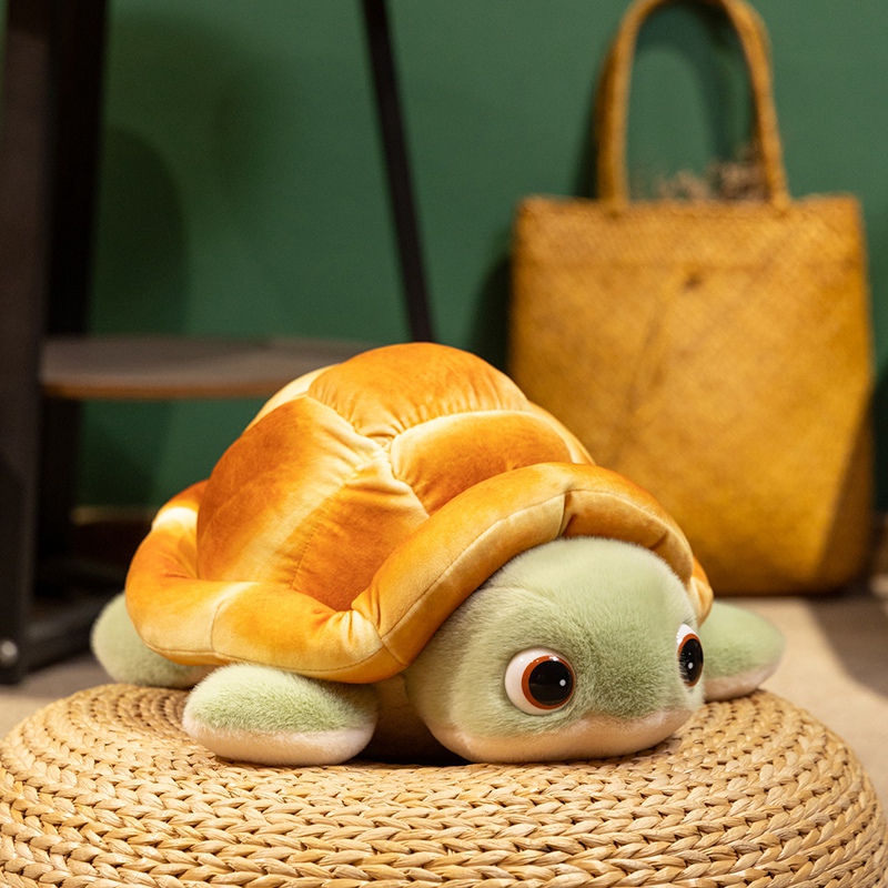 Creative design of bread turtle plush dolls, soft and comfortable, with cute shapes, a gift for children 12