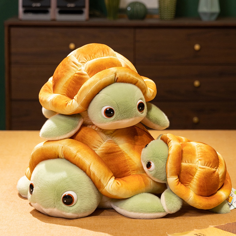 Creative design of bread turtle plush dolls, soft and comfortable, with cute shapes, a gift for children 14