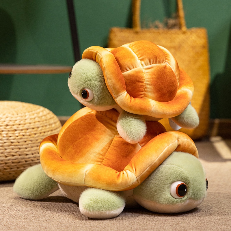 Creative design of bread turtle plush dolls, soft and comfortable, with cute shapes, a gift for children 15