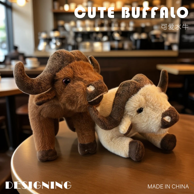 Buffalo Creative Design Plush Doll: Cute and Lifelike Shape, Soft and Comfortable, an Educational Gift for Kids. 15