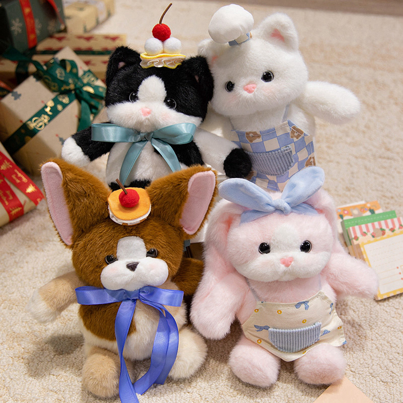 Creatively designed plush dolls with cute and fun-loving shapes, inspired by a western restaurant theme—perfect companio 11