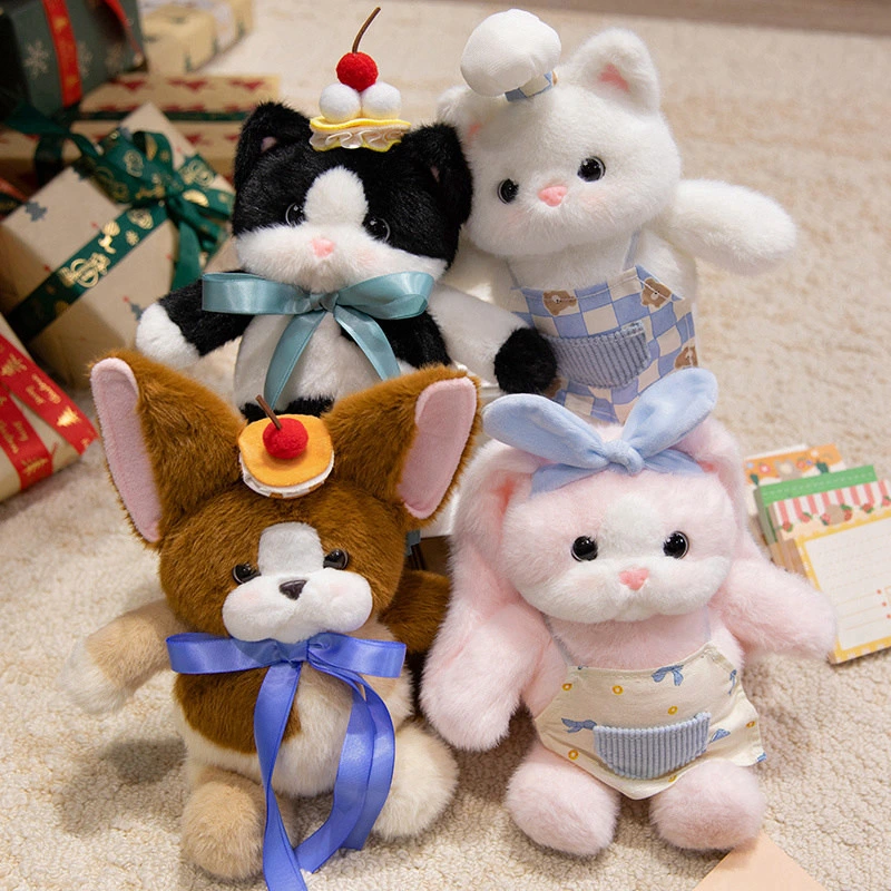 Creatively designed plush dolls with cute and fun-loving shapes, inspired by a western restaurant theme—perfect companio 1