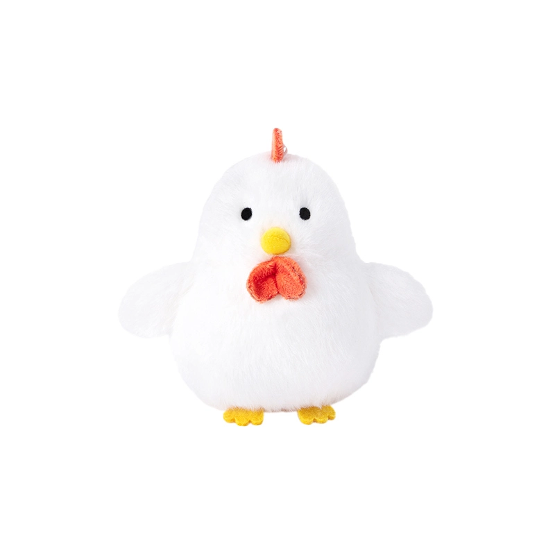 The little white chicken creative design plush doll has a cute and charming shape, making it a gift for children's compa 1