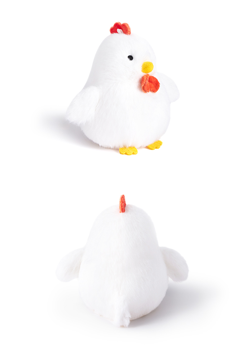 The little white chicken creative design plush doll has a cute and charming shape, making it a gift for children's compa 10
