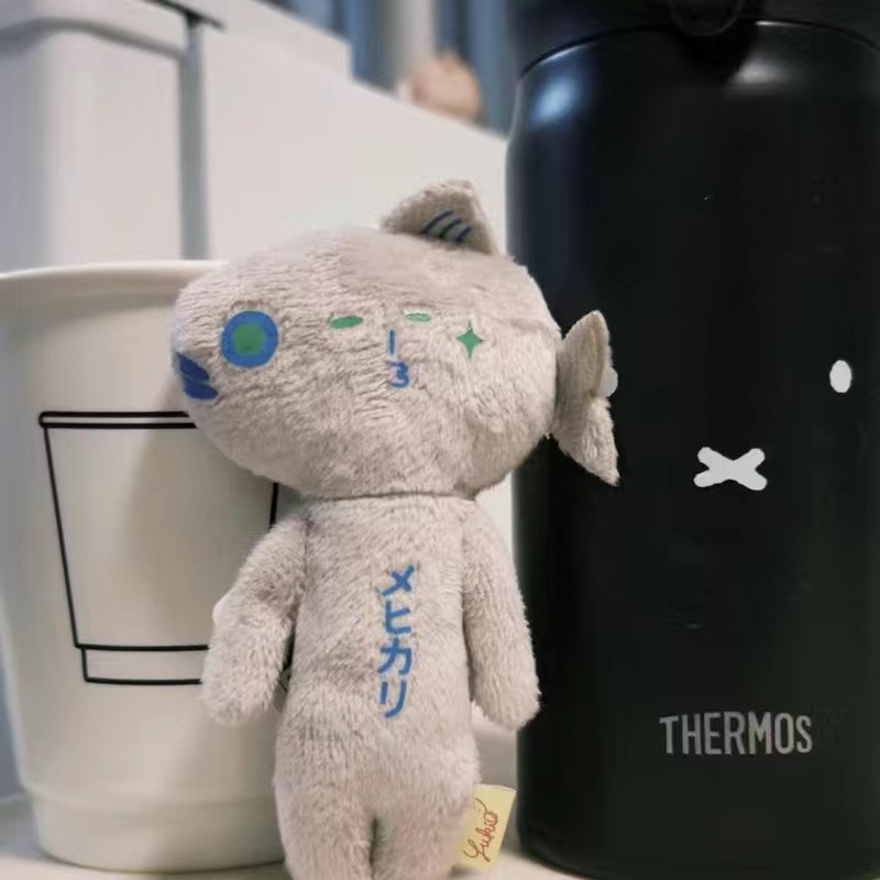 Kawaii Yukio Plush Rainbow Cat Dolphin Mermaid Dog Plush Keychain Toys Bag Pendant for Students Backpack 19