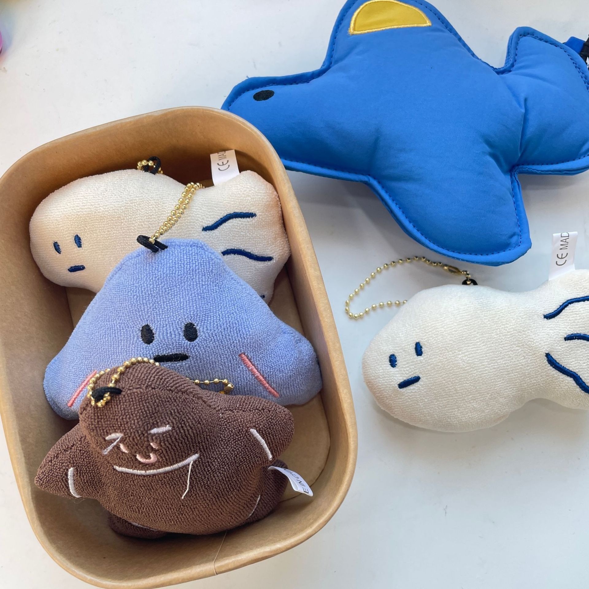 10 cm Fish Mini Plush Toys for Claw Machine Toys Customized Plush Doll Stuffed Animal Toys Keychains 13