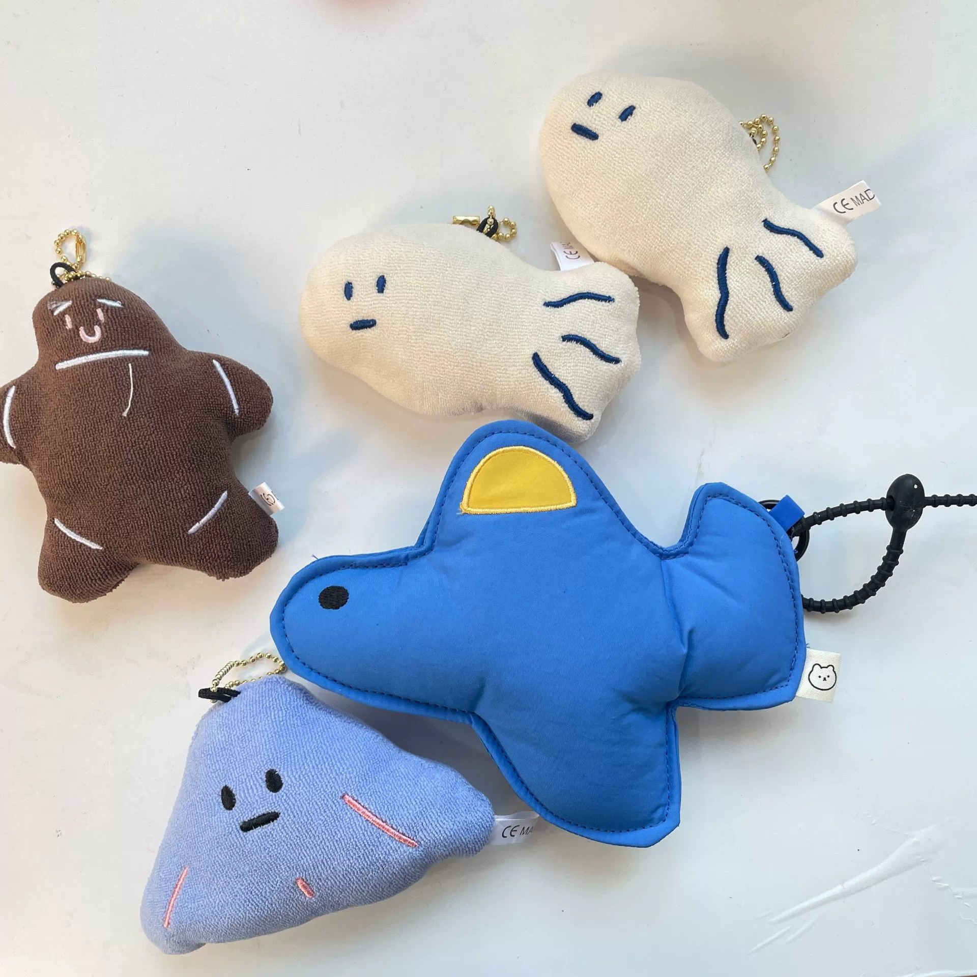 10 cm Fish Mini Plush Toys for Claw Machine Toys Customized Plush Doll Stuffed Animal Toys Keychains 12
