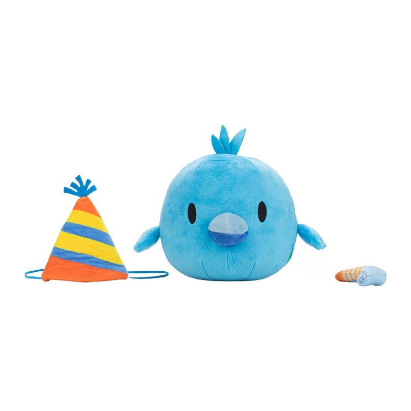 Muñeco de peluche de dibujos animados de Anime azul de 20 cm para fiestas, suave y cómodo, regalo de cumpleaños para niños. 16