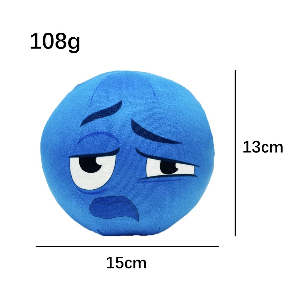 20cm Blue Face Ball Mini Cute Anime Plushies Stuffed Toys PP Cotton Filling Girls Gifts 16