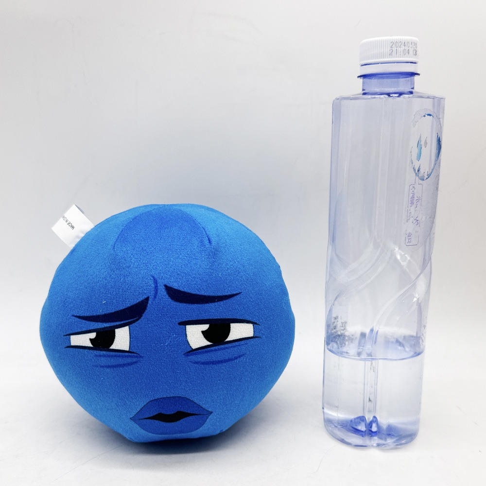 20cm Blue Face Ball Mini Cute Anime Plushies Stuffed Toys PP Cotton Filling Girls Gifts 19