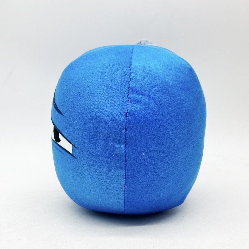 20cm Blue Face Ball Mini Cute Anime Plushies Stuffed Toys PP Cotton Filling Girls Gifts 20