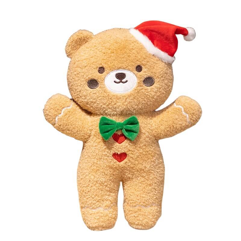 40cm Christmas Gingerbread Plushie Teddy Bear Plush Toy Pillow Home Decor Stuffed Animal Toy Cute Christmas Gifts 15