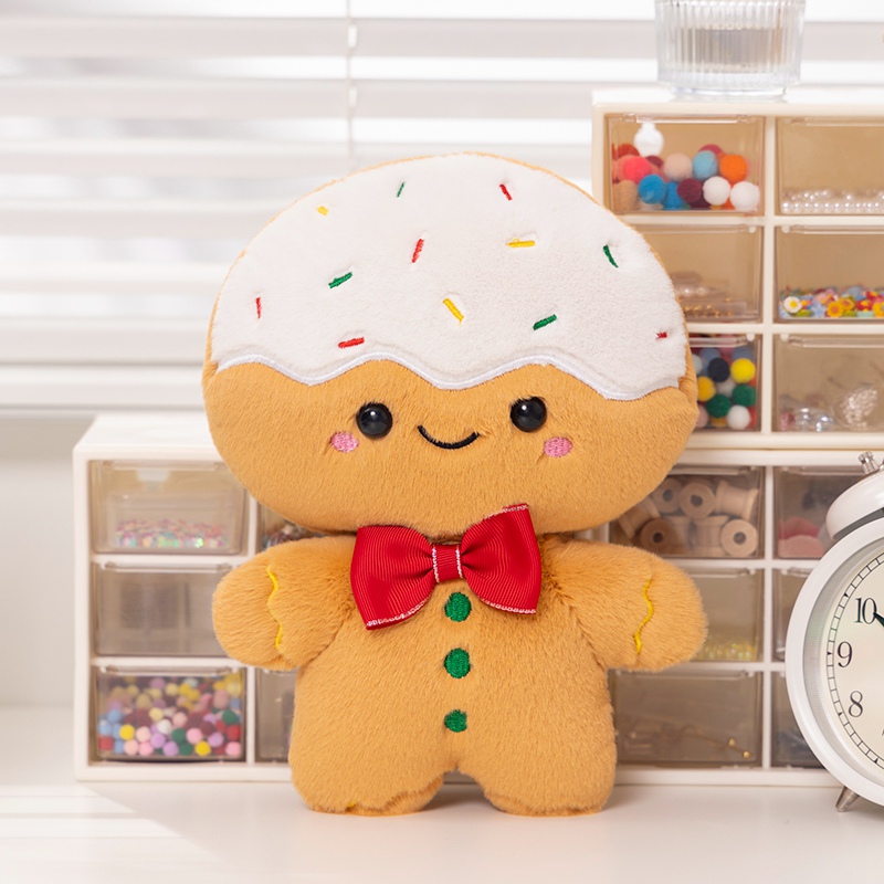 Factory direct supply of cute cream gingerbread plush dolls, cute and explosive, soft material，cute christmas gifts 13