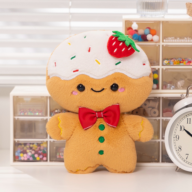 Factory direct supply of cute cream gingerbread plush dolls, cute and explosive, soft material，cute christmas gifts 12