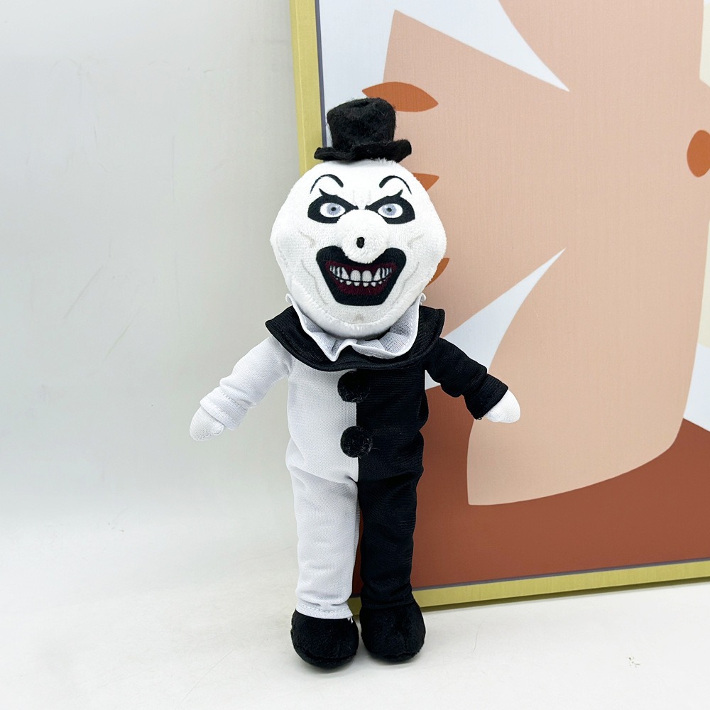 Hot Sale 27cm Terrifier 3 Plush Stuffed Doll Fine Plush Movie Animation Gift for Fans Movie-related  Merchandise 15