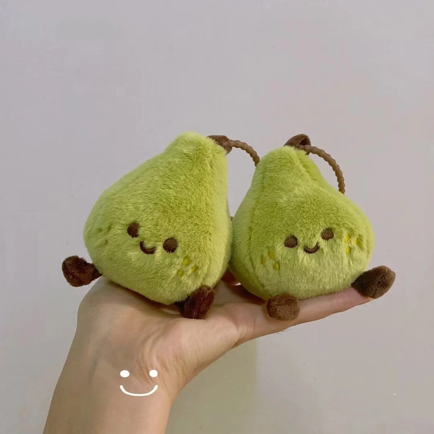 Cute Little Pear Plush Doll Book Bag Charms Soft Pear Plushie Keyring Kawaii  Accessory for School &amp; Travel 1