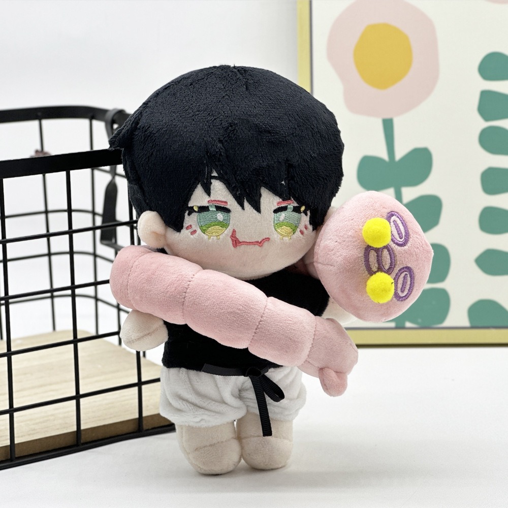 Wholesale OEM Anime Pgojo and Geto Jujutsu Kaisen Fushiguro Toji Worm Plush Doll Anime Plush Toy Cute Gifts Child 15