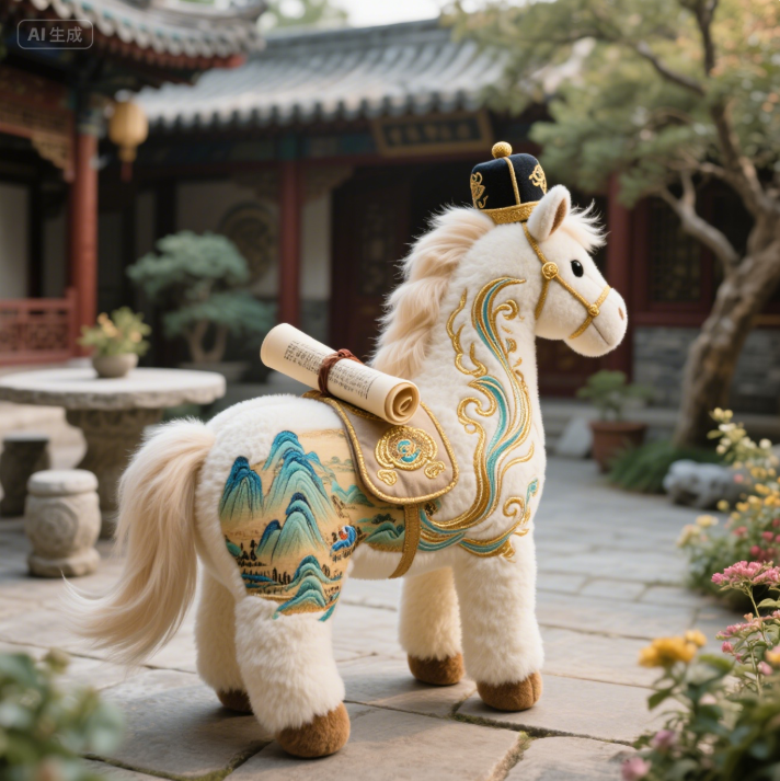 National Trend Cultural and Creative Horse Creative Design Plush Dolls Customization Direct Sales from Manufacturer Sof 10