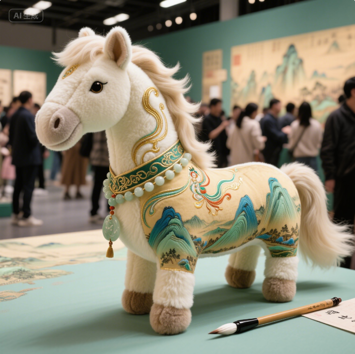 National Trend Cultural and Creative Horse Creative Design Plush Dolls Customization Direct Sales from Manufacturer Sof 11