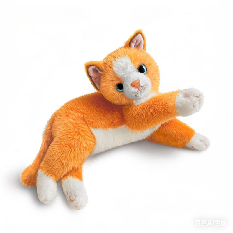 Naughty Cat Plush Doll Pillow Creative Design Unique Shape Soft and Comfortable Warm Home Decoration 13
