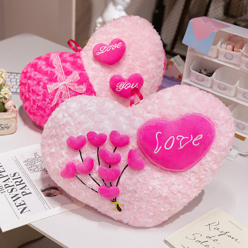 Heart-Pounding Love Pillow Plush Doll, a soft and comfortable Valentine's Day gift. 16