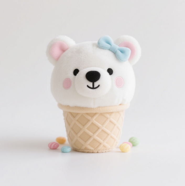 Design créatif de peluches de la série Animaux Desserts : des formes mignonnes que les enfants adorent offrir en cadeau 14