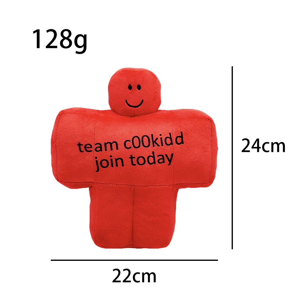 2025 New Red Giant Peripheral Plush Figure Toy Super Soft Giant Muscle Kids Cotton Stars Gift Team C00kidd Plush Toy 18