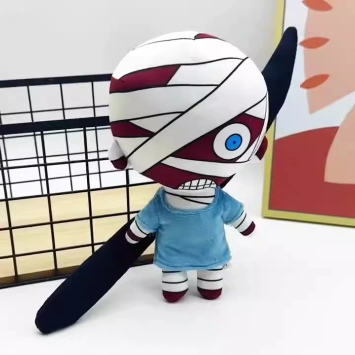 Wholesale 25CM Mouthwashing Plush Game Peripheral Bandage Man Doll Red Monster Plush Toy for Kids 1