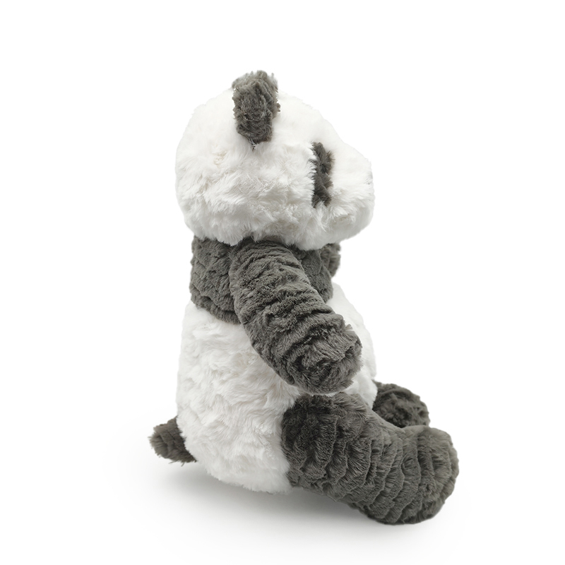 Black and white teddy bear plush toy with creative design, soft, comfortable and cute shape, children's gift 16