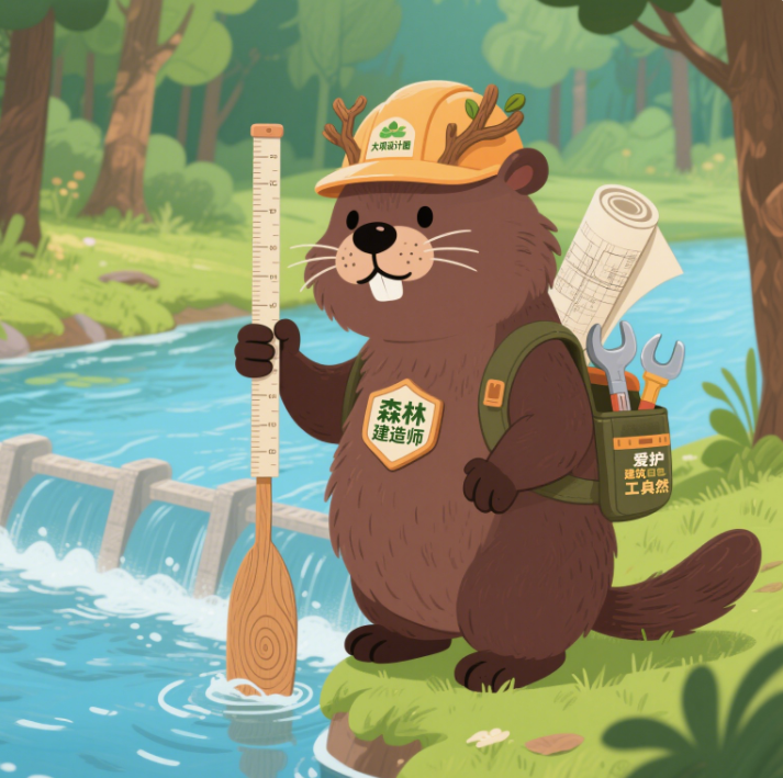 Architect and beaver creative design custom plush toy cute shape soft and comfortable, accompanied by children and sooth 9