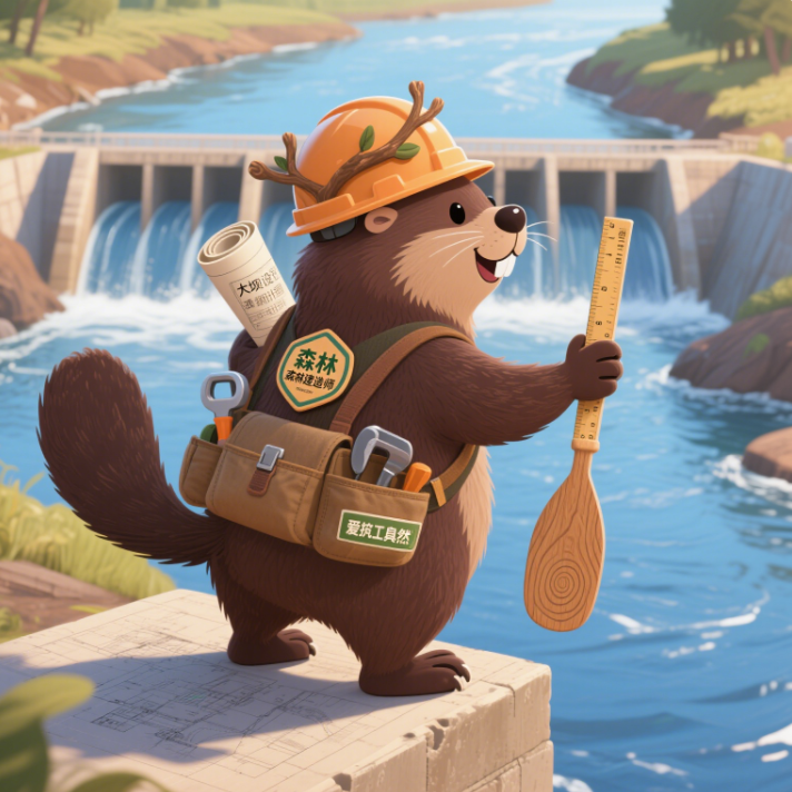 Architect and beaver creative design custom plush toy cute shape soft and comfortable, accompanied by children and sooth 10