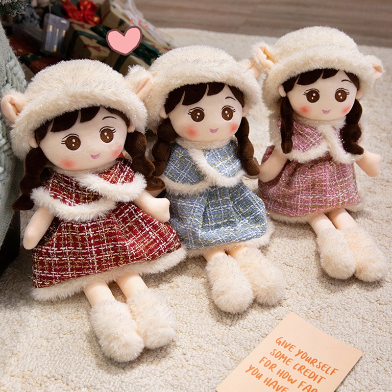 Xiaoxiangfeng Girl Plush Doll Creative Design Soft, Comfortable, Cute Styling Soothing and Accompanying 16