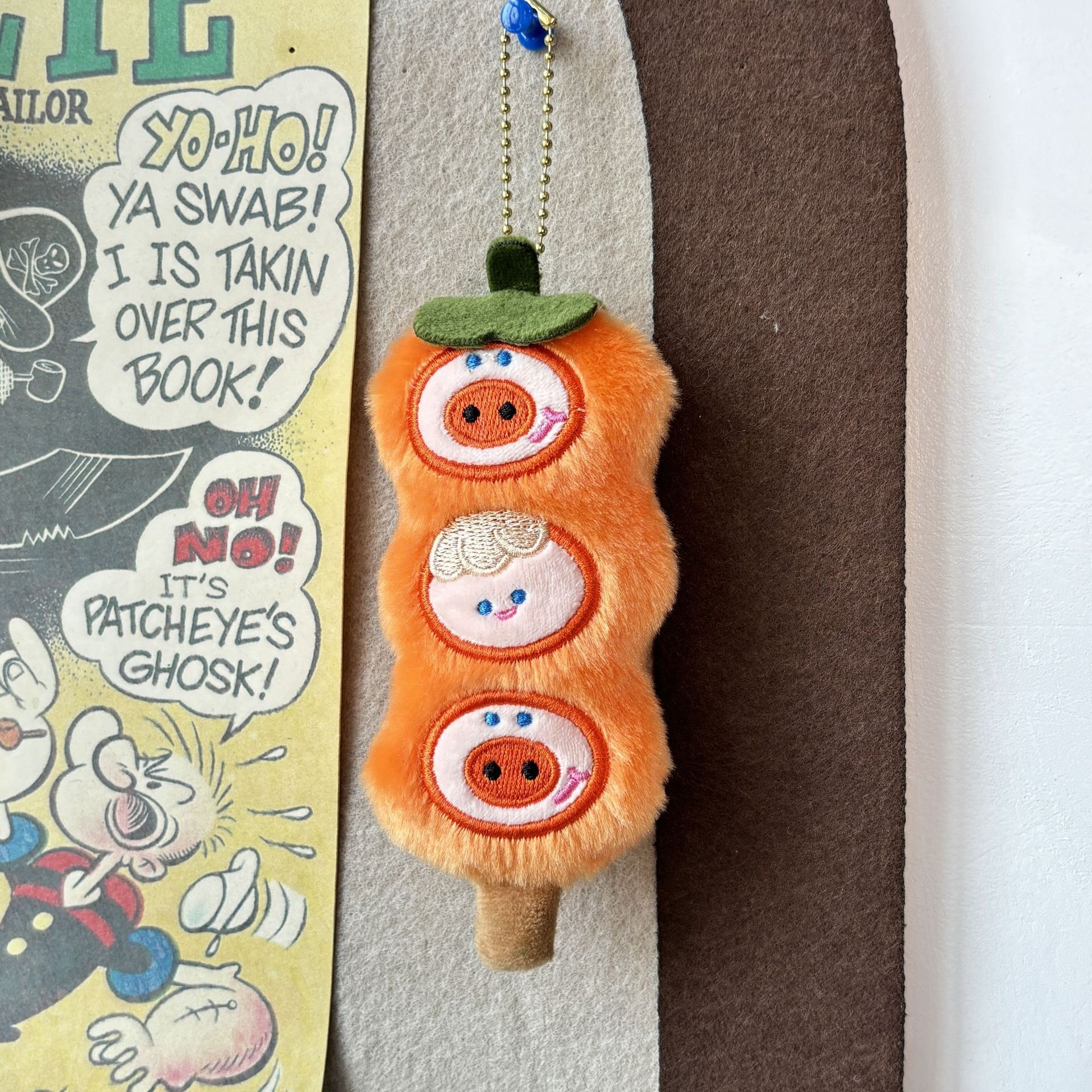 Fabricant 6cm Nouveau produit Poupée porte-bonheur en tissu Belle peluche symbolisant la chance Pendentif porte-clés en peluche 11